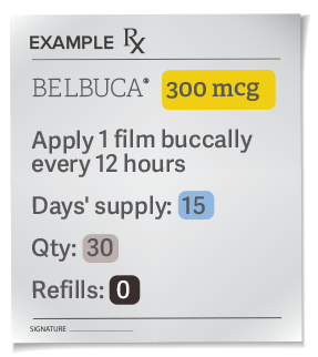 titration example script for 300 mcg